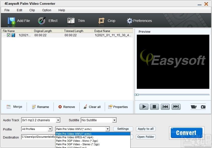 4Easysoft Palm Video Converter下载,视频转换软件,视频转换