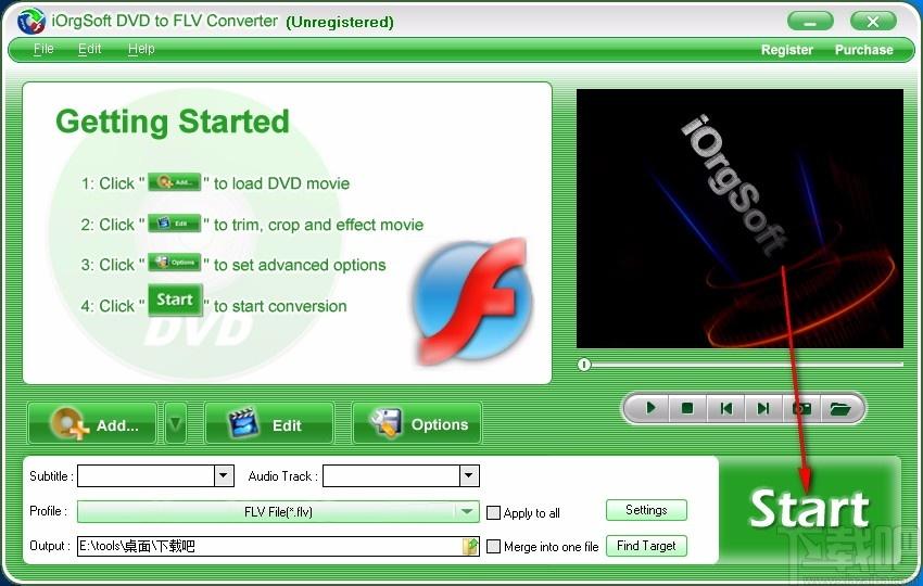 iOrgSoft DVD to FLV Converter,DVD转FLV,视频转换,转换器