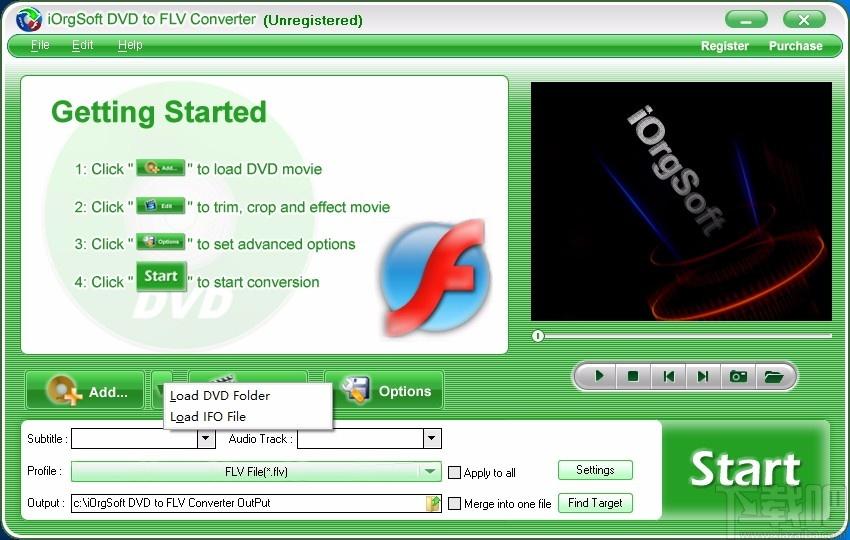 iOrgSoft DVD to FLV Converter,DVD转FLV,视频转换,转换器