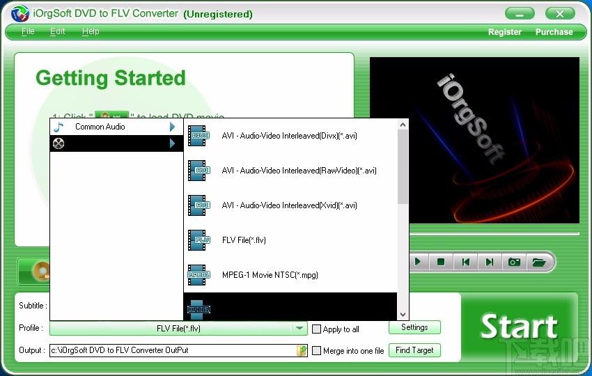 iOrgSoft DVD to FLV Converter,DVD转FLV,视频转换,转换器