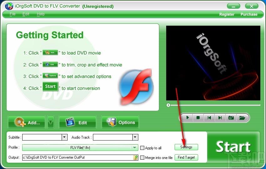 iOrgSoft DVD to FLV Converter,DVD转FLV,视频转换,转换器