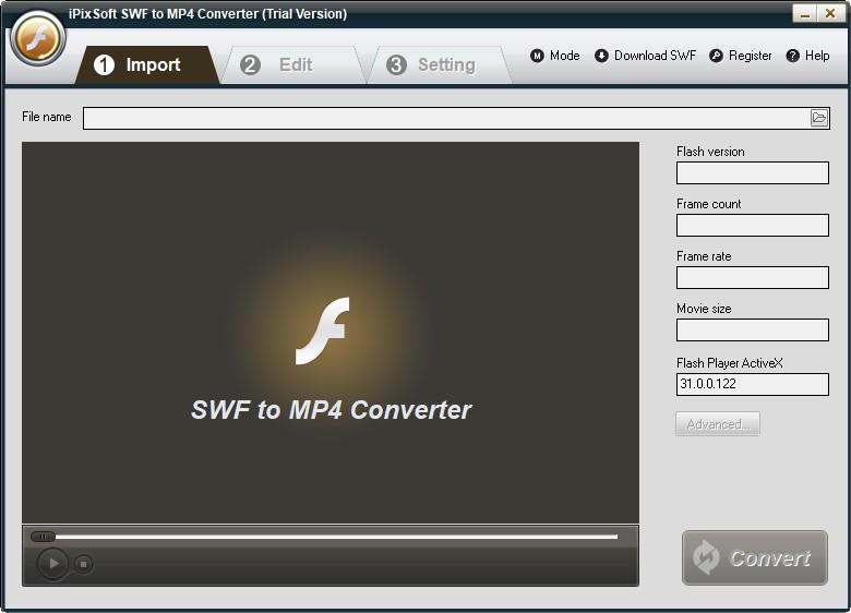 iPixSoft SWF to MP4 Converter下载,SWF转MP4软件,视频转换